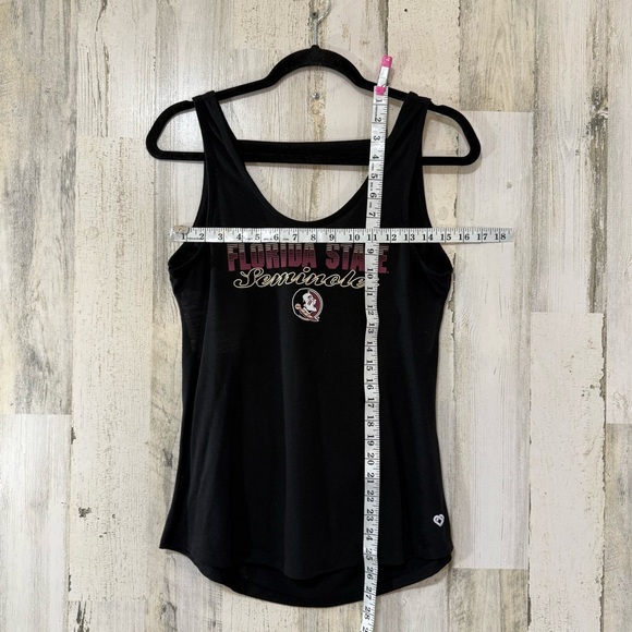 Florida State Seminoles Black Tank Top With Cut Out X Back - Picture 7 of 12